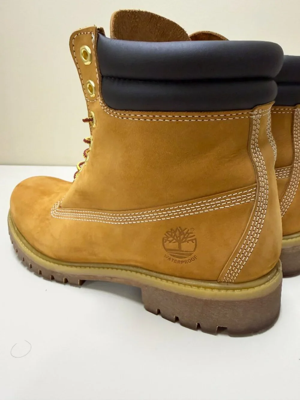Timberland Boots 6-Inch Men’s 10 Premium Double Collar Wheat 73540